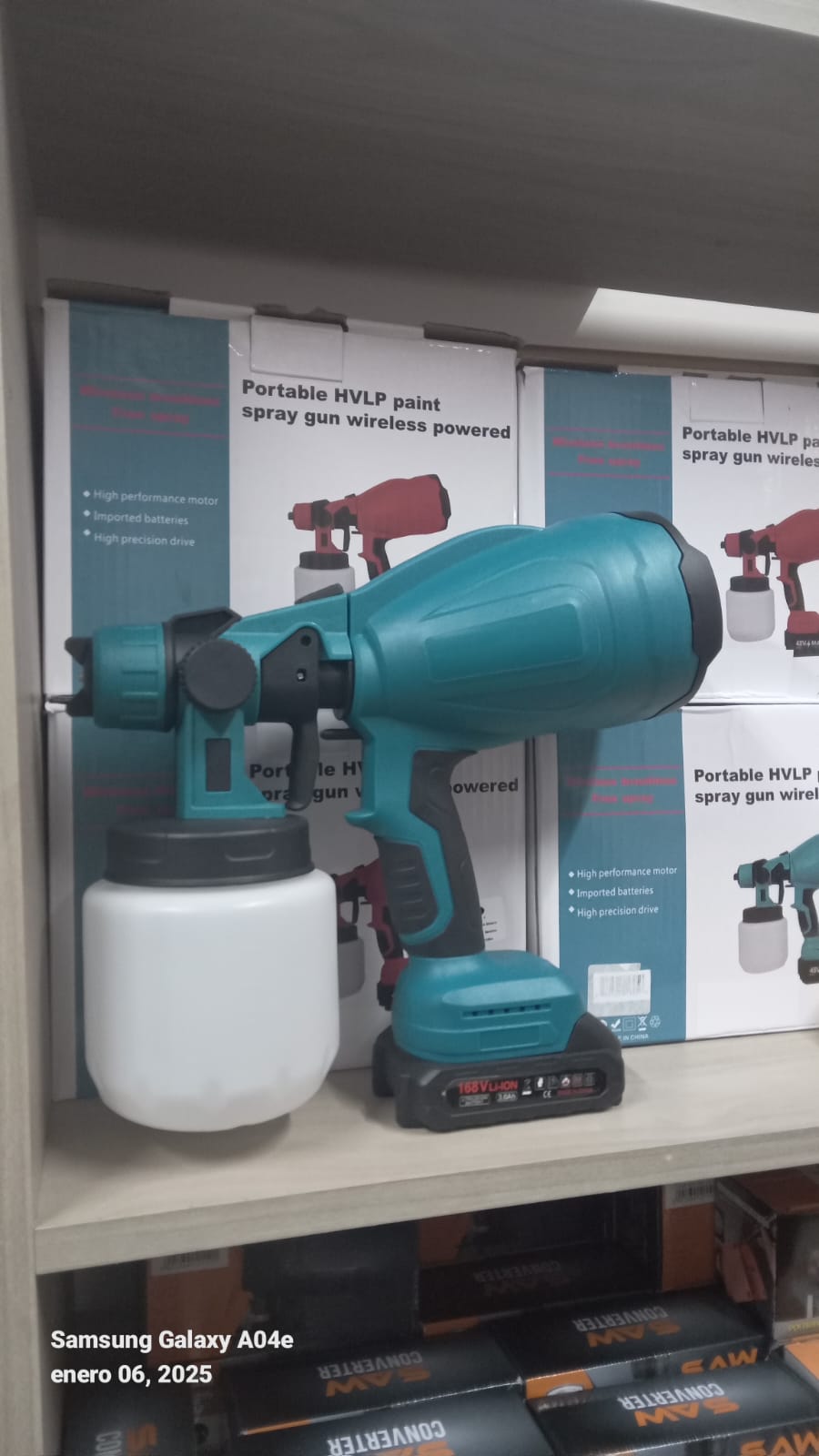 ✅PULVERIZADOR DE PINTURA INALÁMBRICA DE ALTA POTENCIA🖌️